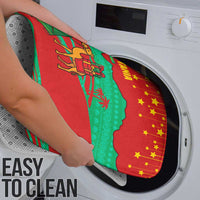 Mauritania Christmas Bathroom Set with Santa Claus Camel Gift Boxes Starry Sky and Desert Pattern Design - Wonder Print Shop