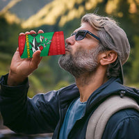 Mauritania Christmas 4 in 1 Can Cooler Tumbler with Santa Sharks Festive Fish Pattern and Red Green Holiday Design - Wonder Print Shop