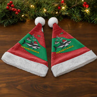 Mauritania Christmas Santa Hat with Santa Sharks Festive Fish Pattern and Red Green Holiday Design - Wonder Print Shop
