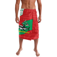 Mauritania Christmas Lavalava with Santa Sharks Festive Fish Pattern and Red Green Holiday Design - Wonder Print Shop