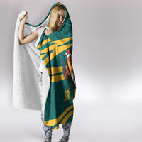 Sri Lanka Christmas Hooded Blanket with Santa Claus Rooster Festive Pattern and National Flag Design - Wonder Print Shop