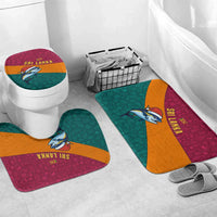 Sri Lanka Christmas Bathroom Set with Santa Hat Fish Ocean Icons and Tri Color Festive Design - Wonder Print Shop