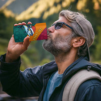 Sri Lanka Christmas 4 in 1 Can Cooler Tumbler with Santa Hat Fish Ocean Icons and Tri Color Festive Design - Wonder Print Shop