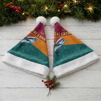 Sri Lanka Christmas Santa Hat with Santa Hat Fish Ocean Icons and Tri Color Festive Design - Wonder Print Shop