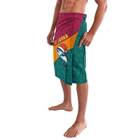 Sri Lanka Christmas Lavalava with Santa Hat Fish Ocean Icons and Tri Color Festive Design - Wonder Print Shop