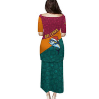 Sri Lanka Christmas Puletasi with Santa Hat Fish Ocean Icons and Tri Color Festive Design - Wonder Print Shop