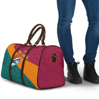 Sri Lanka Christmas Travel Bag with Santa Hat Fish Ocean Icons and Tri Color Festive Design - Wonder Print Shop