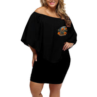 Of Course I'm Going To Hell Skull Pumpkin Halloween Family Matching Off Shoulder Short Dress and Hawaiian Shirt - Wonder Print Shop