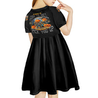 Of Course I'm Going To Hell Skull Pumpkin Halloween Kid Short Sleeve Dress - Wonder Print Shop