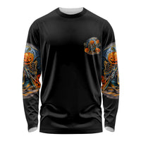 Of Course I'm Going To Hell Skull Pumpkin Halloween Long Sleeve Shirt - Wonder Print Shop
