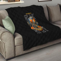 Of Course I'm Going To Hell Skull Pumpkin Halloween Quilt - Wonder Print Shop
