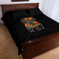 Of Course I'm Going To Hell Skull Pumpkin Halloween Quilt Bed Set - Wonder Print Shop