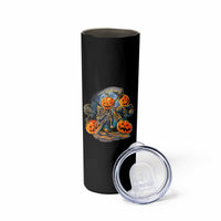 Of Course I'm Going To Hell Skull Pumpkin Halloween Skinny Tumbler - Wonder Print Shop