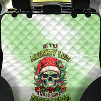 On The Naughty List Skull Christmas Back Car Seat Cover - Wonder Print Shop