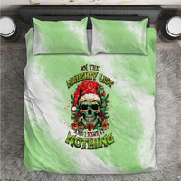 On The Naughty List Skull Christmas Bedding Set - Wonder Print Shop