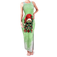 On The Naughty List Skull Christmas Family Matching Tank Maxi Dress and Hawaiian Shirt - Wonder Print Shop