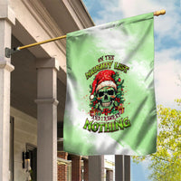 On The Naughty List Skull Christmas Garden Flag - Wonder Print Shop