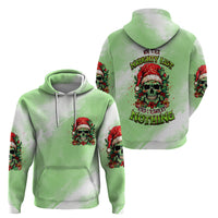 On The Naughty List Skull Christmas Hoodie - Wonder Print Shop