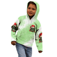 On The Naughty List Skull Christmas Kid Hoodie - Wonder Print Shop
