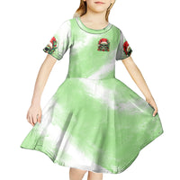 On The Naughty List Skull Christmas Kid Short Sleeve Dress - Wonder Print Shop