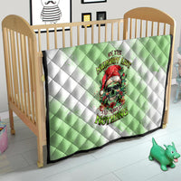 On The Naughty List Skull Christmas Quilt - Wonder Print Shop