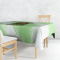 On The Naughty List Skull Christmas Tablecloth - Wonder Print Shop