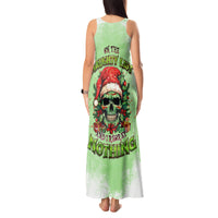 On The Naughty List Skull Christmas Tank Maxi Dress - Wonder Print Shop