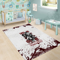 Love Me Like My Demons Do Skull Area Rug - Wonder Print Shop
