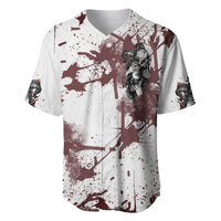 Love Me Like My Demons Do Skull Baseball Jersey - Wonder Print Shop