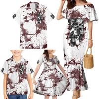 Love Me Like My Demons Do Skull Family Matching Mermaid Dress and Hawaiian Shirt - Wonder Print Shop