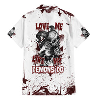 Love Me Like My Demons Do Skull Family Matching Mermaid Dress and Hawaiian Shirt - Wonder Print Shop