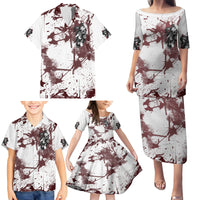 Love Me Like My Demons Do Skull Family Matching Puletasi Dress and Hawaiian Shirt - Wonder Print Shop
