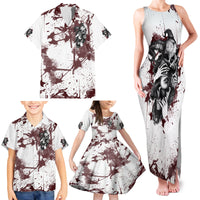 Love Me Like My Demons Do Skull Family Matching Tank Maxi Dress and Hawaiian Shirt - Wonder Print Shop