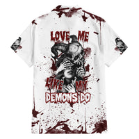 Love Me Like My Demons Do Skull Hawaiian Shirt - Wonder Print Shop