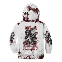Love Me Like My Demons Do Skull Kid Hoodie - Wonder Print Shop