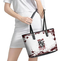 Love Me Like My Demons Do Skull Leather Tote Bag - Wonder Print Shop