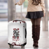 Love Me Like My Demons Do Skull Luggage Cover - Wonder Print Shop