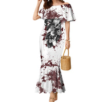 Love Me Like My Demons Do Skull Mermaid Dress - Wonder Print Shop