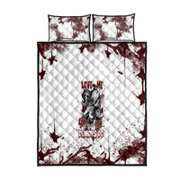 Love Me Like My Demons Do Skull Quilt Bed Set - Wonder Print Shop