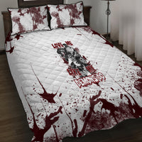 Love Me Like My Demons Do Skull Quilt Bed Set - Wonder Print Shop