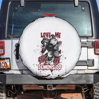 Love Me Like My Demons Do Skull Spare Tire Cover - Wonder Print Shop