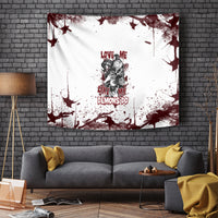 Love Me Like My Demons Do Skull Tapestry - Wonder Print Shop