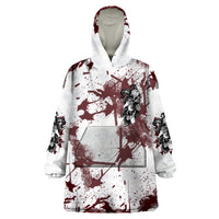 Love Me Like My Demons Do Skull Wearable Blanket Hoodie - Wonder Print Shop