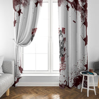 Love Me Like My Demons Do Skull Window Curtain - Wonder Print Shop