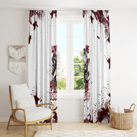 Love Me Like My Demons Do Skull Window Curtain - Wonder Print Shop