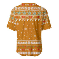 Cyprus Christmas Baseball Jersey with Santa Holding Doves Olive Branch Snowflakes and Holiday - Wonder Print Shop