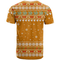 Cyprus Christmas T Shirt with Santa Holding Doves Olive Branch Snowflakes and Holiday - Wonder Print Shop