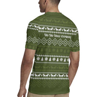 Cyprus Christmas Rugby Jersey with Santa Riding Ram Ho Ho Holy Cyprus Text and Green Holiday - Wonder Print Shop