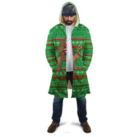 Djibouti Christmas Cloak with Santa Riding Camel Palm Trees Red Camel - Wonder Print Shop