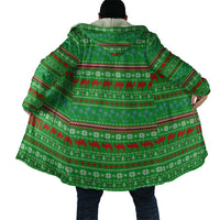 Djibouti Christmas Cloak with Santa Riding Camel Palm Trees Red Camel - Wonder Print Shop